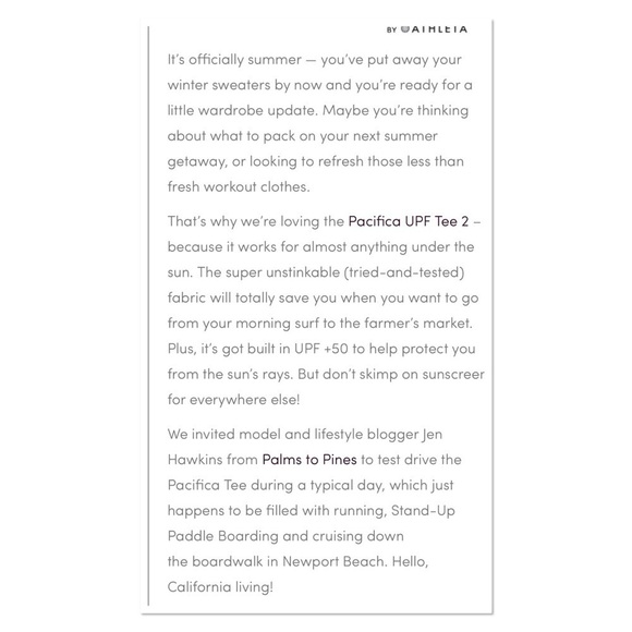 Athleta Pacífica Tee 2. P/A915/5 - Picture 6 of 7